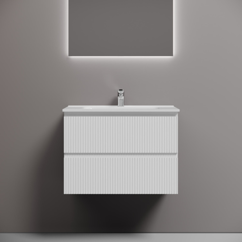 Тумба под раковину Sancos SNOB T SNT70W 70х40 подвесная цвет белый - фото 3